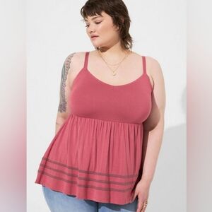 Torrid Super Soft V-Neck Babydoll Tank
